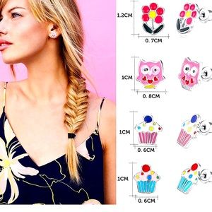 Pendientes de Acero inoxidable, aleación.